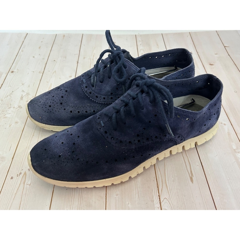 Cole Haan Zero Grand Women's Oxfords Wingtip Dress Shoes Size 7 B Suede